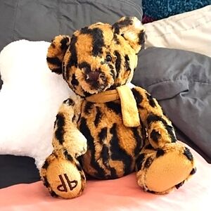 Animal Print Teddy Bear db Stuffed  plush toy DENNIS BASSO HOMES